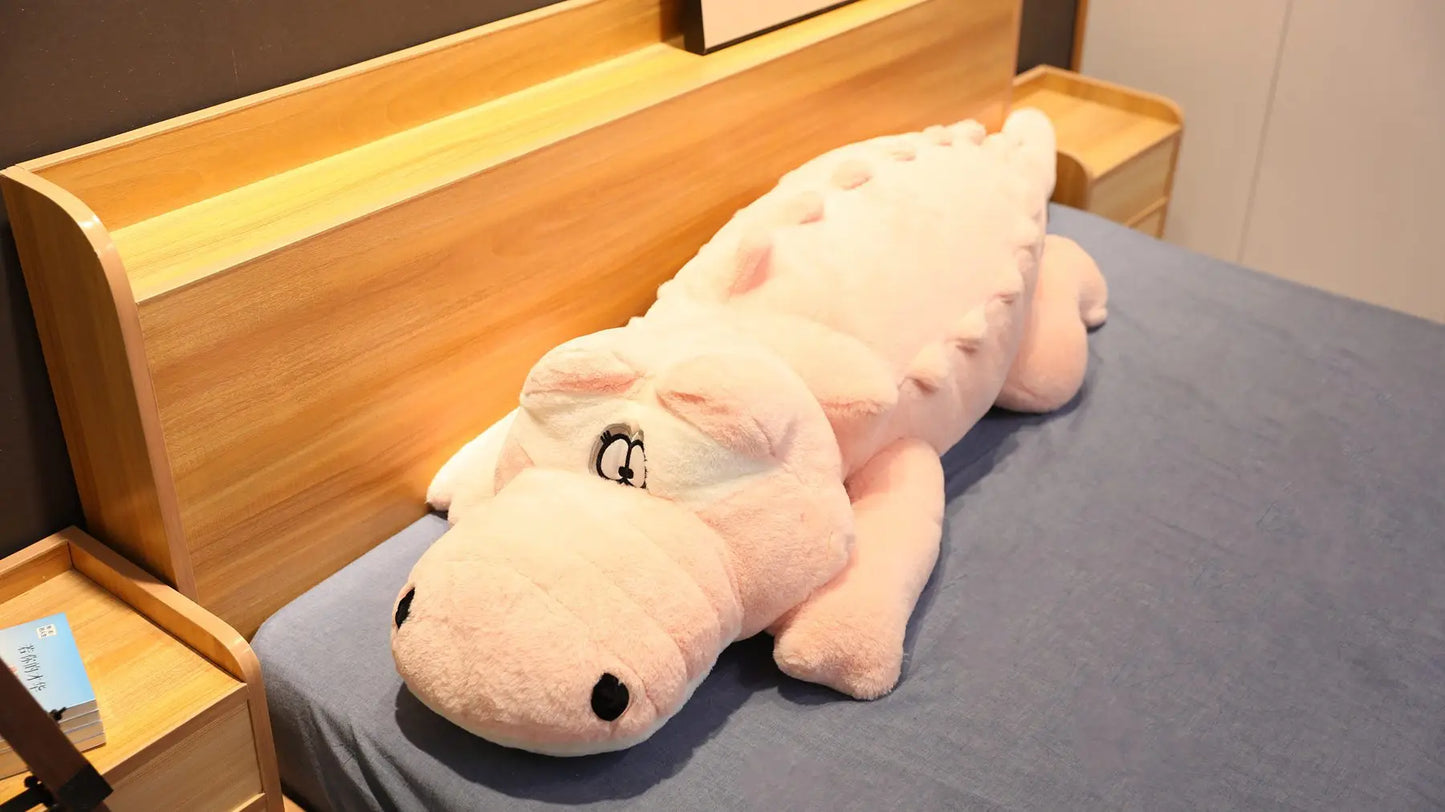Floroux - Jouet en peluche crocodile mignon pour les enfants à câliner et à jouer