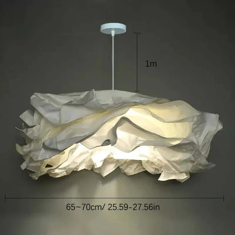 Abat-jour en papier en forme de nuage jusqu'à 70 cm de large