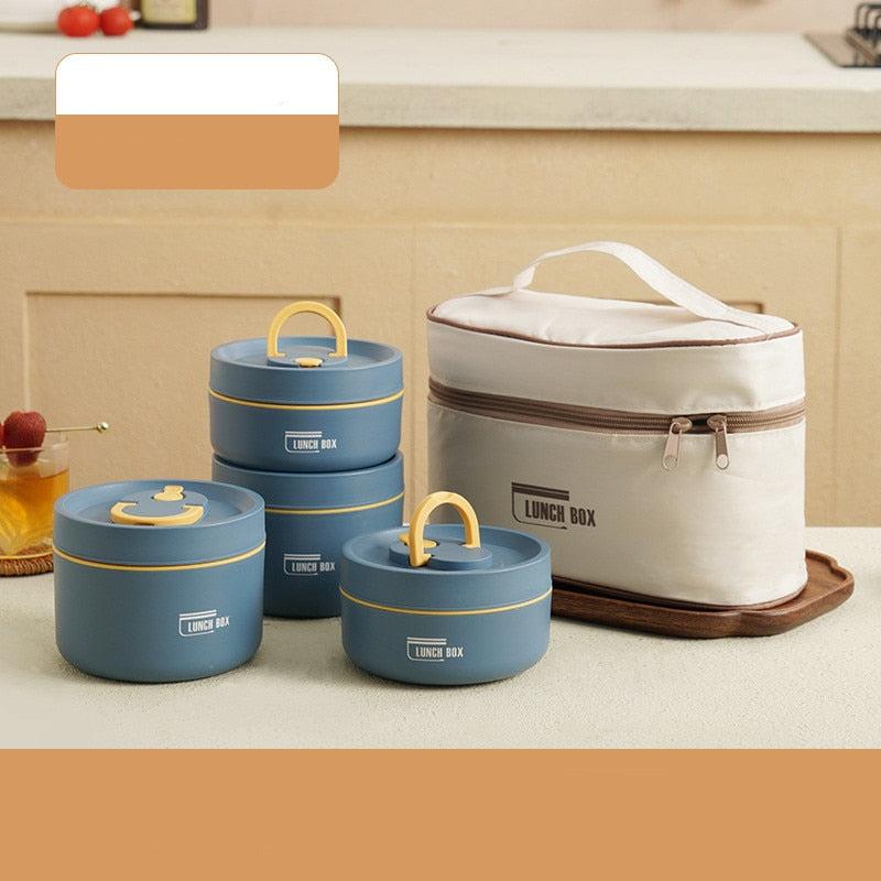 Set de lunchbox isolé intelligent | Idéal pour le travail et les voyages