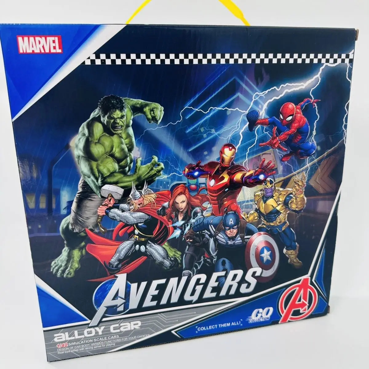 Set de voitures en métal Marvel Avengers - Iron Man, Spider-Man, Captain America Jouets de collection pour enfants