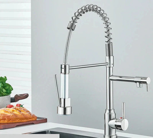 NickelFlex Robinet – Mitigeur de Cuisine Moderne 360°