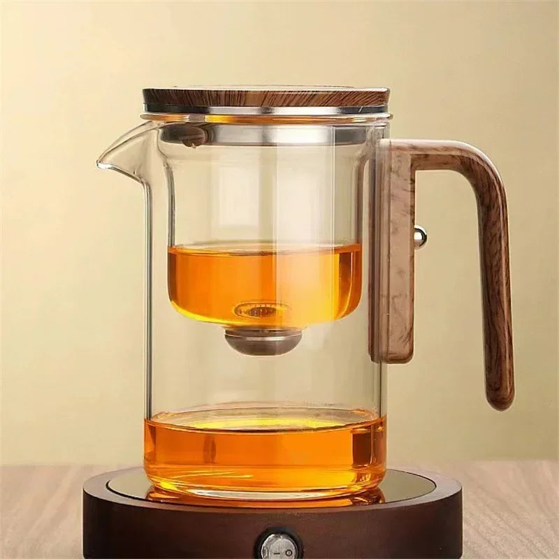 TeaMagnet - Théière en Verre avec Filtration Séparée