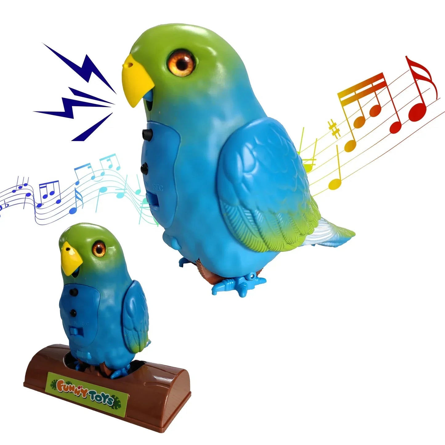 ChatBird Toy – Perroquet interactif qui parle et chante