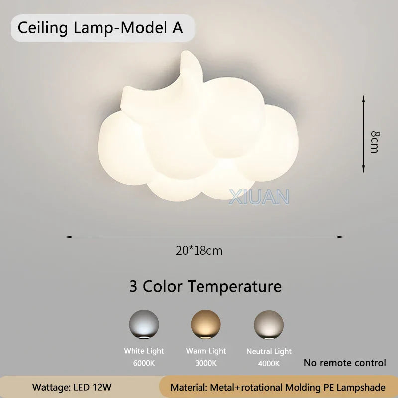 WhiteCloud Lampe – Éclairage mural LED élégant pour enfants