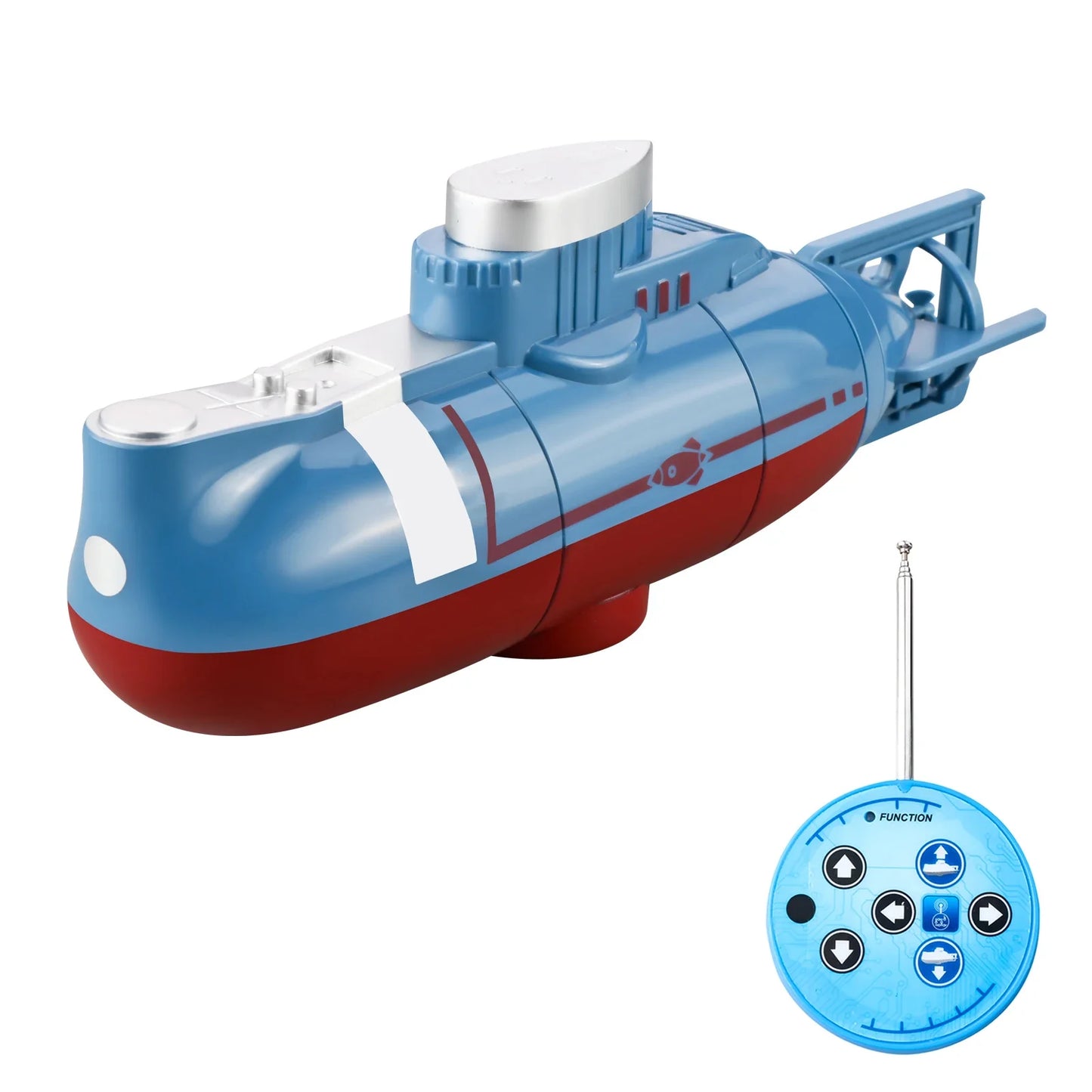 Sous-marin mini télécommandé - Jouet de plongée étanche pour enfants, cadeau de Noël et du Nouvel An