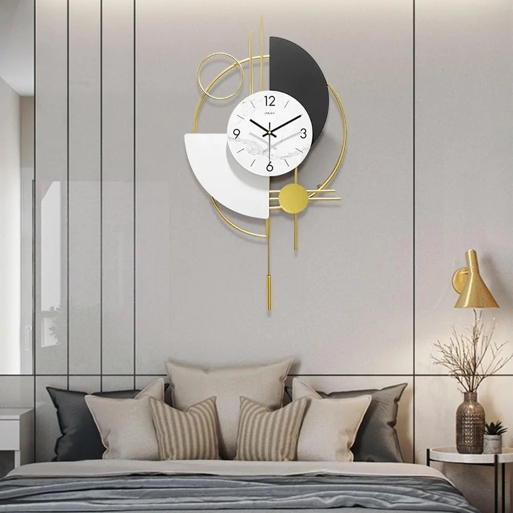 SphereOr – Horloge 3D Décorative pour Salon Moderne