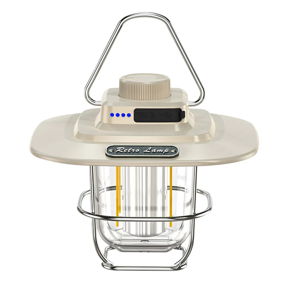 LumiCamp – Lampe LED Rechargeable Vintage pour Camping