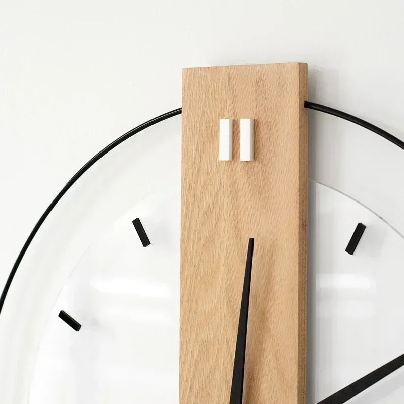 Floroux | Horloge murale silencieuse en bois
