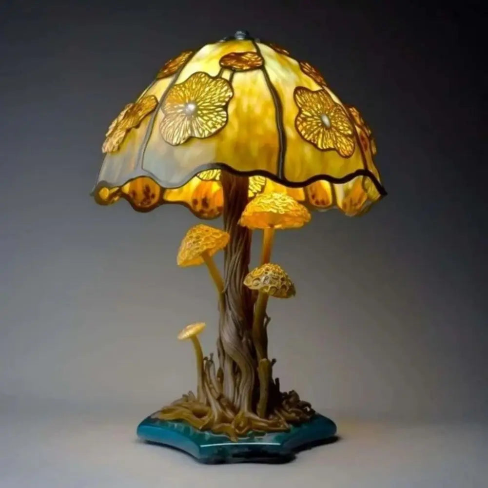 Lampe de table vintage champignon