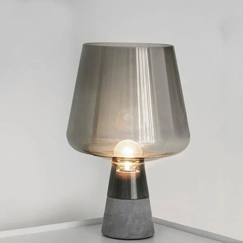 BétoLumi – Lampe de Table en Ciment Moderne pour Chambre et Bureau