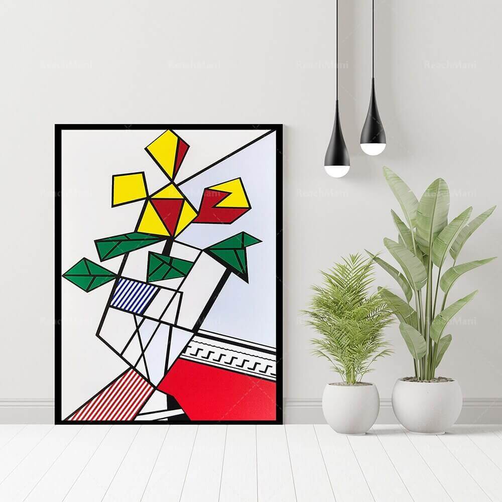 Affiche en toile en coton premium Pop Art de Lichtenstein