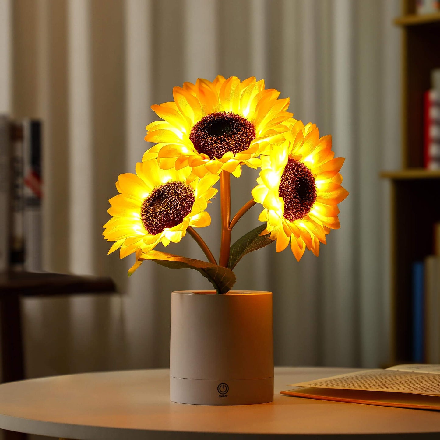 Floroux – Lampe de table LED fleurs rayonnantes pour une pièce confortable et stylée