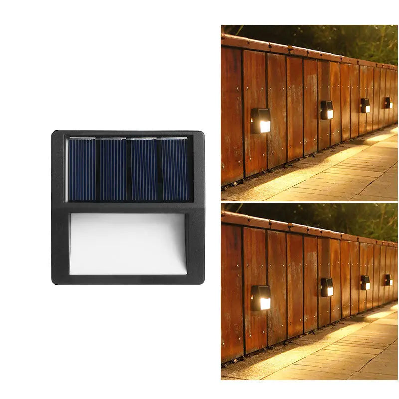 EcoGlow - Lumières de jardin solaires LED étanches, rondes et carrées