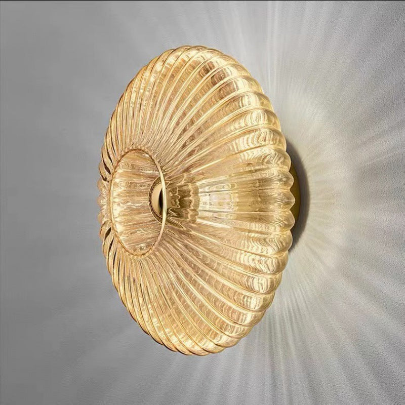 Floroux Vintage Wall Sconce | Textured Glass | Timeless Design