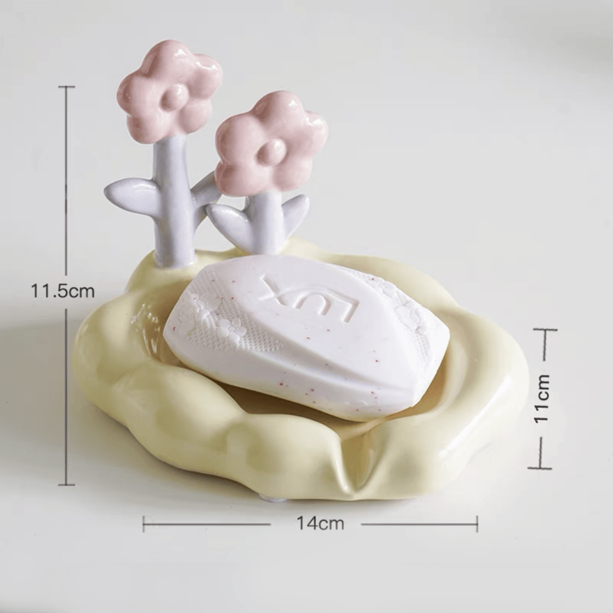 Floroux Floral Coupe-savon Décor de salle de bain