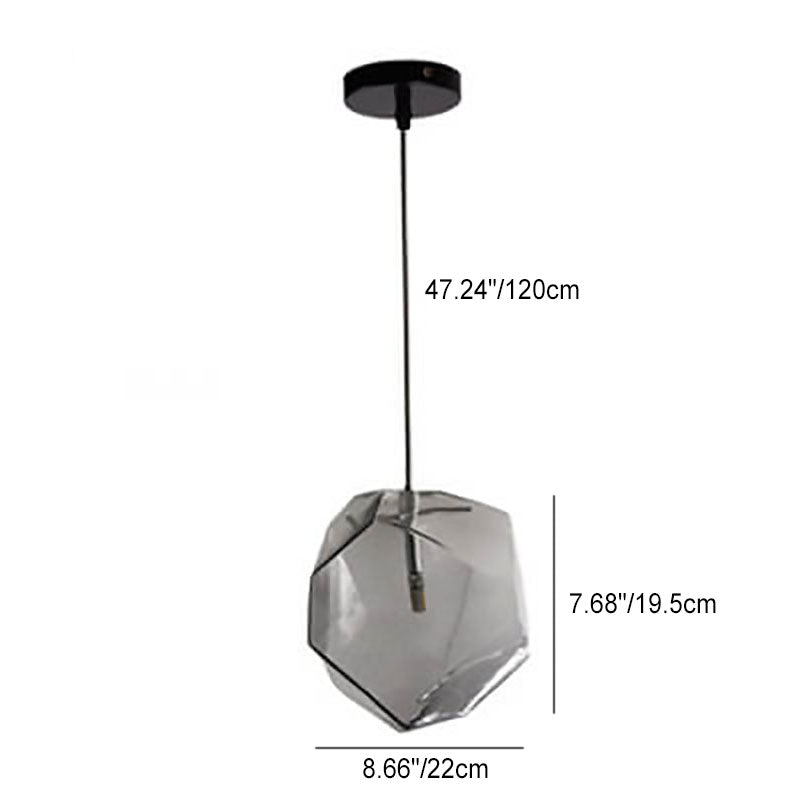 Floroux Suspension Light | Modern Glass Design | Irregular Shape | Living Room Light