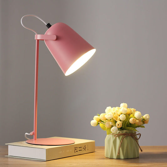 Floroux Nordic Table Lamp in Creative Bucket Design | 1-bulb | Selection of Colored Macarons