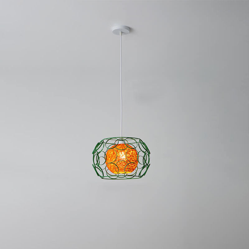 Floroux Creative Pendant Light in Hemp Weaving | Modern Design | Unique Bright Accent | Suspension for Home