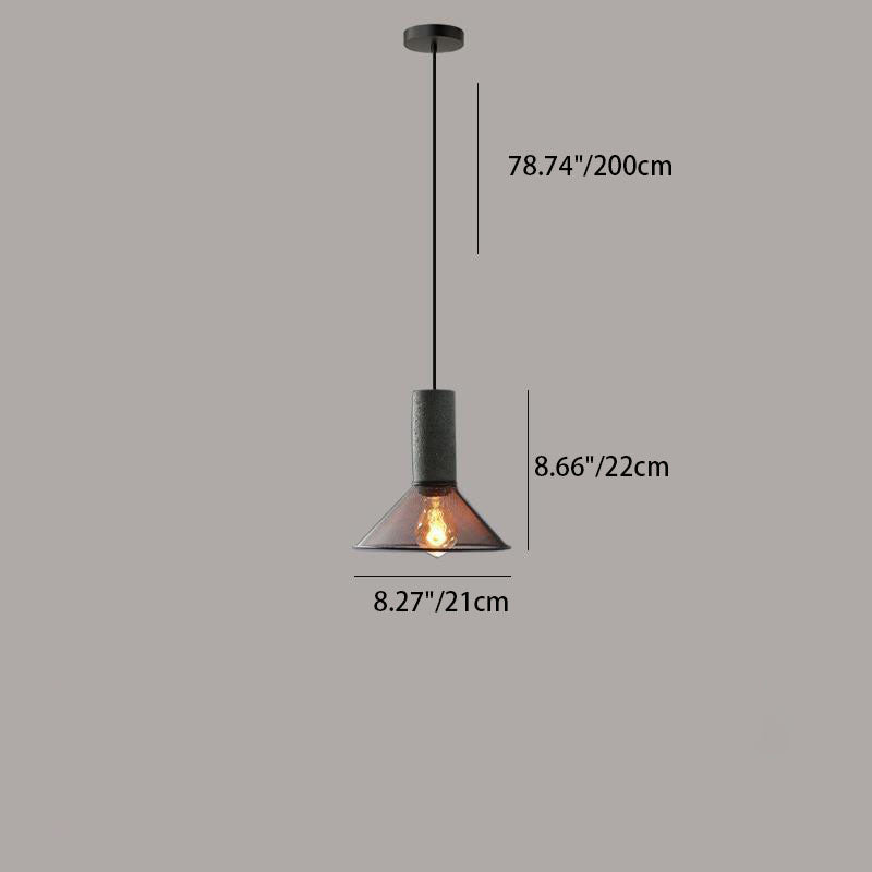 Floroux Industrial Design Hanging Light in Concrete | Cylindrical Shape | Modern Look | Perfect for the Living Room