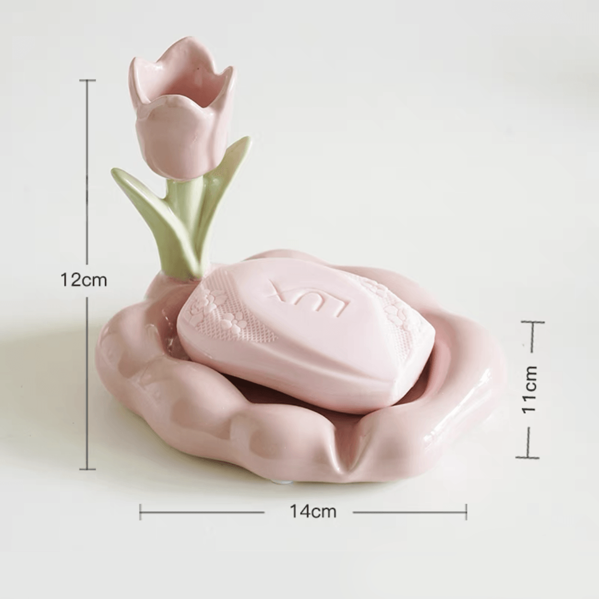 Floroux Floral Coupe-savon Décor de salle de bain