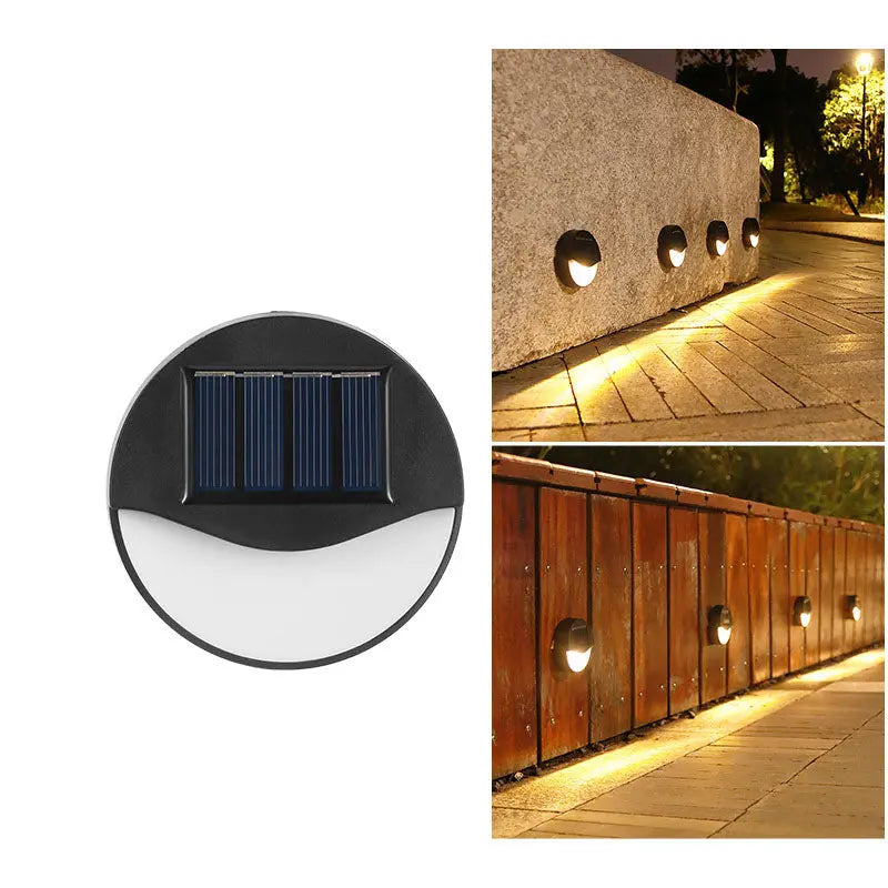 EcoGlow - Lumières de jardin solaires LED étanches, rondes et carrées