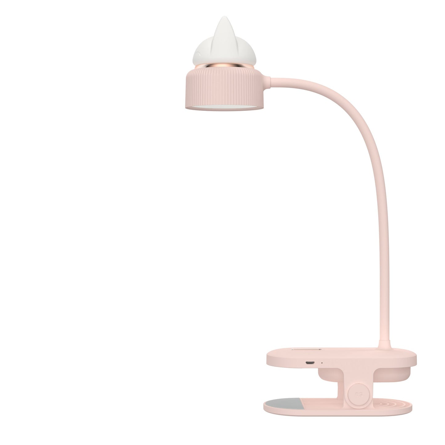 Floroux Lampe de Table LED | Design Oreilles de Chat | Amical pour les Yeux | Lampe Clip & Normale | Moderne & Créatif