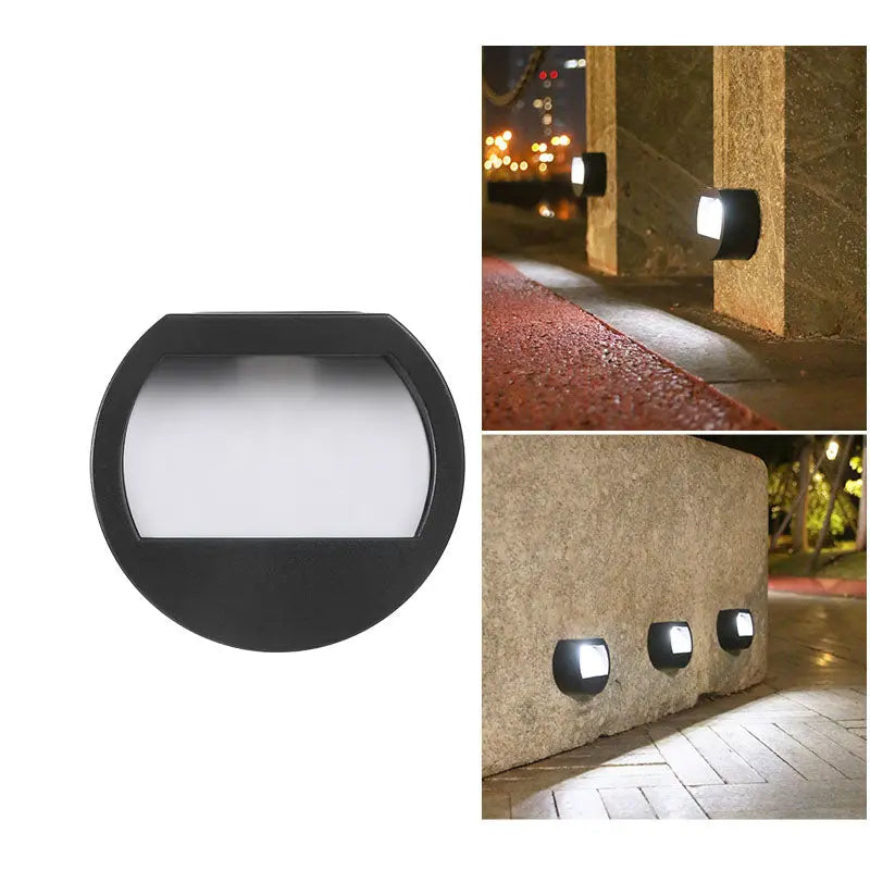 EcoGlow - Lumières de jardin solaires LED étanches, rondes et carrées