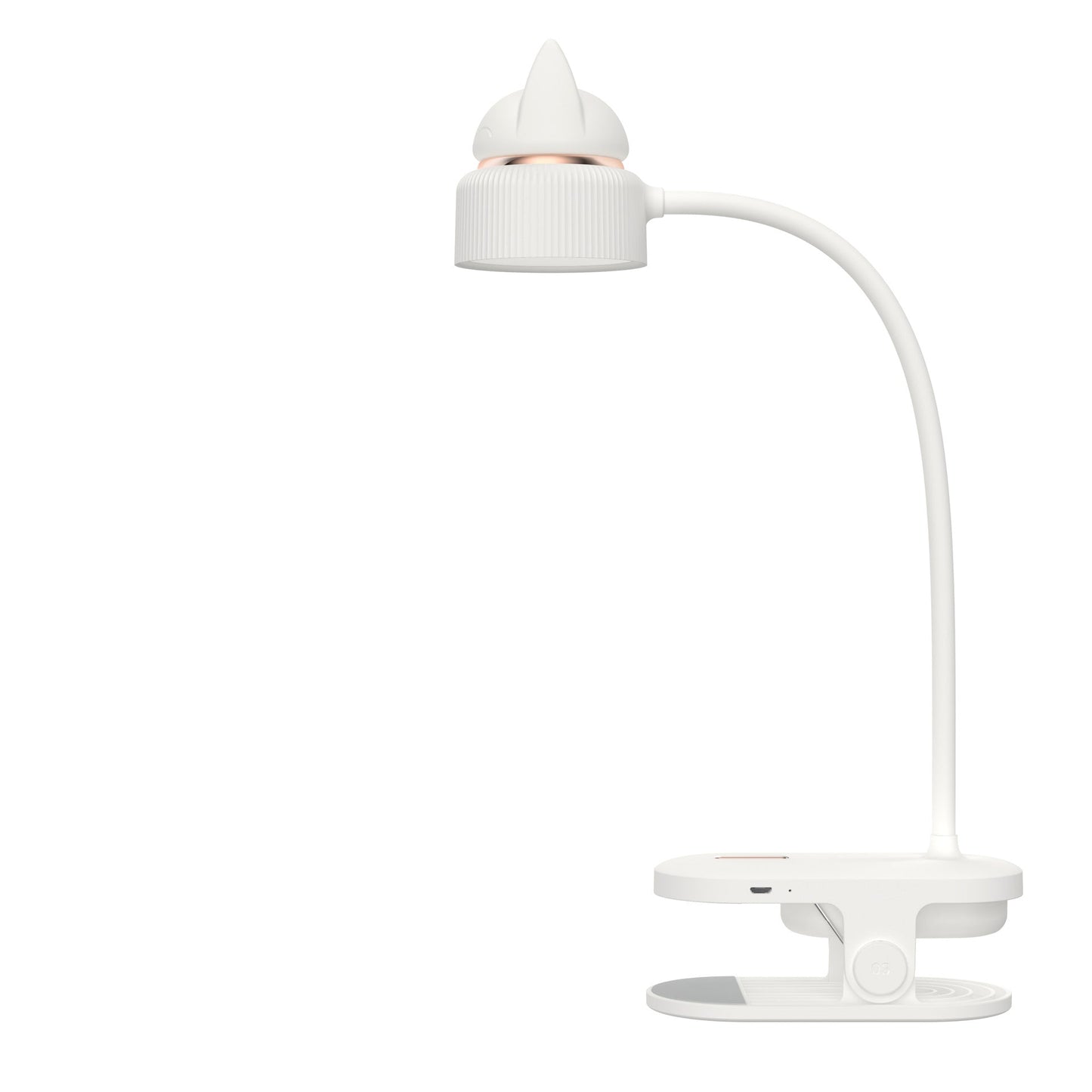 Floroux Lampe de Table LED | Design Oreilles de Chat | Amical pour les Yeux | Lampe Clip & Normale | Moderne & Créatif