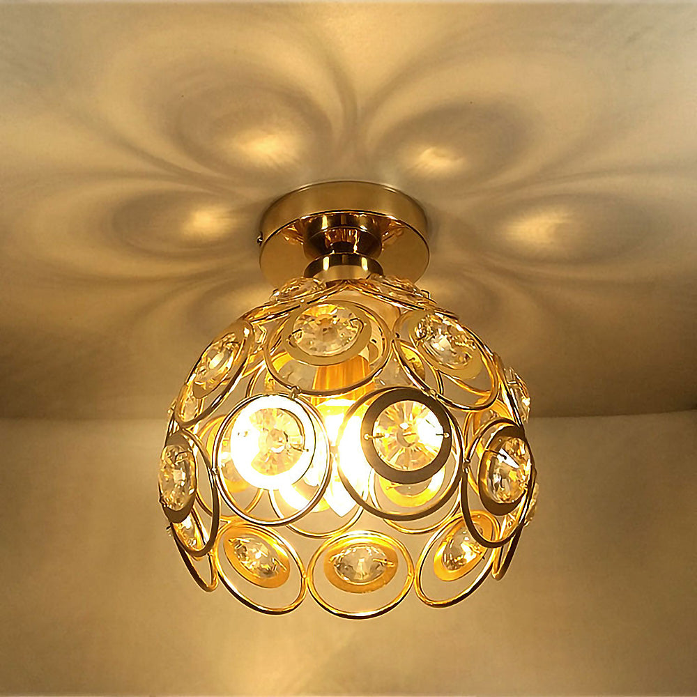 Floroux Or Lustre Luxueux de Plafond Salle de Bal