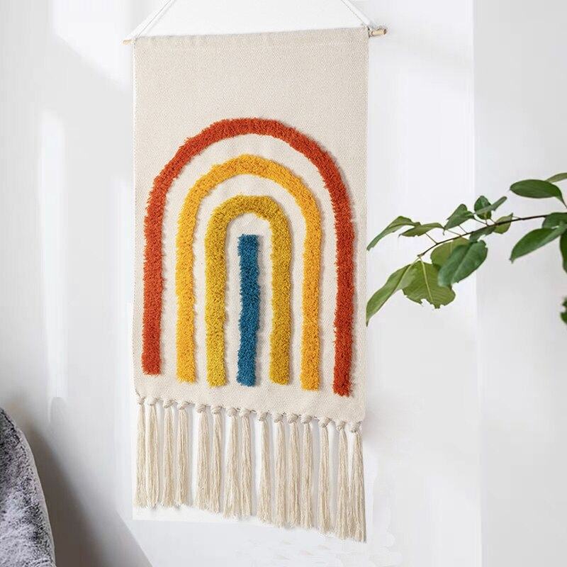Floroux Tapis mural géométrique tufté