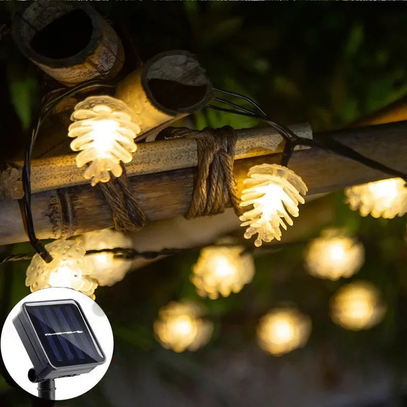 Pinecone Énergie Solaire Guirlande Lumineuse - Décoration Magique Énergie Solaire