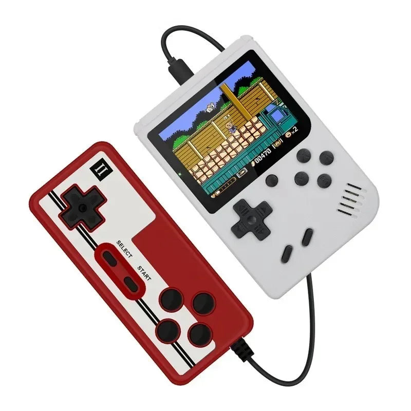 Mini Retro Console de Jeu Portable - Écran LCD de 3,0 Pouces, 500 Jeux 8-Bit Intégrés, Cadeau de Noël Parfait pour les Enfants