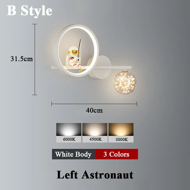 Applique murale Space Sconce projecteur d'étoiles en métal