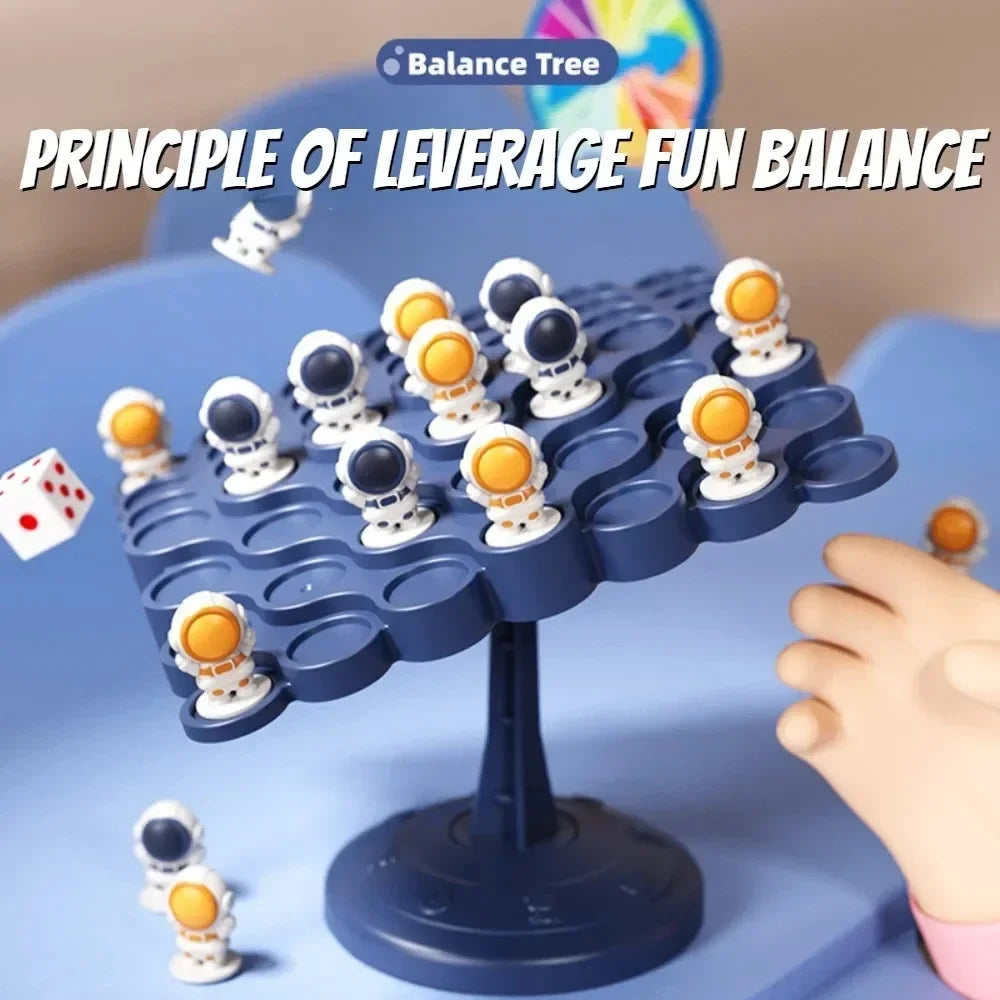 Jeu de table amusant en famille - Roulette de construction IQ, pierres empilables et échecs pour enfants, parfait pour les fêtes et les défis d'équilibre
