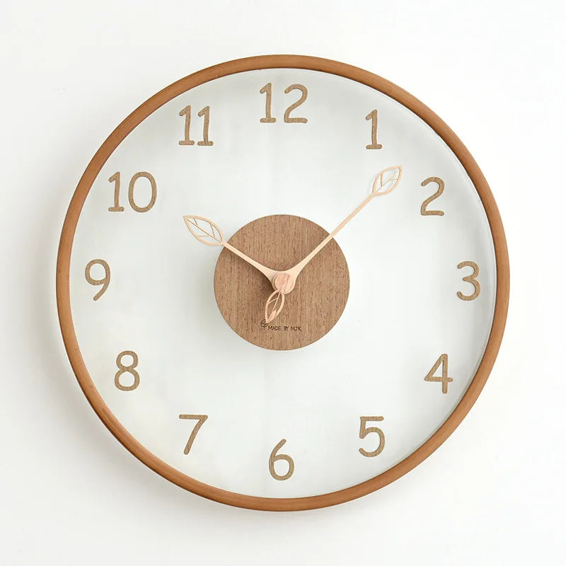 Floroux Mesure du Temps | Horloge Murale en Verre Élégante pour Votre Maison