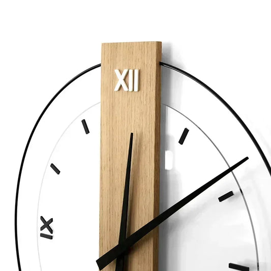 Floroux | Horloge murale silencieuse en bois