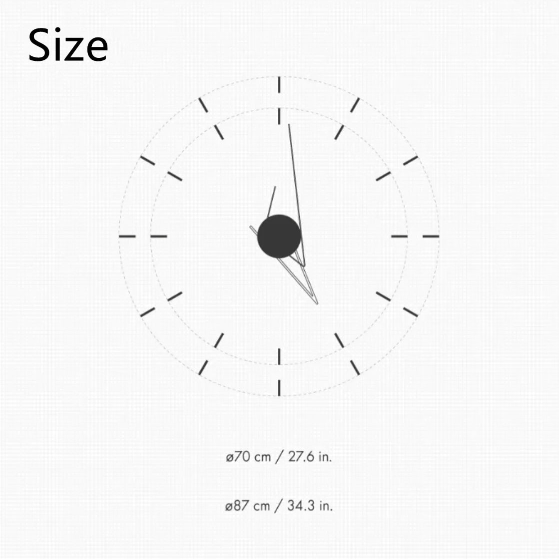 ModernArt Horloge - Horloge Murale Silencieuse pour Minimalisme