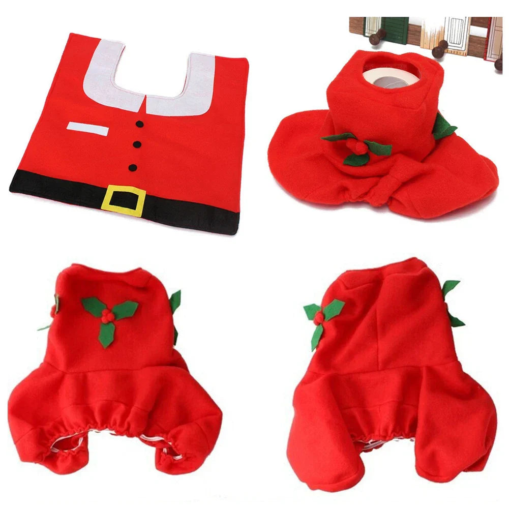 Floroux | Housse de siège de toilette avec motif de Noël