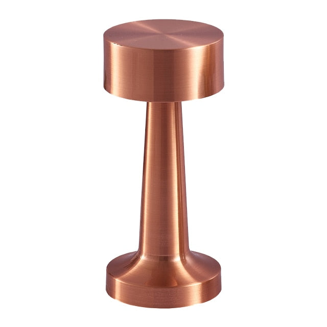 LumiAura - Lampe de table LED sans fil au style rétro chic - Rechargeable par USB