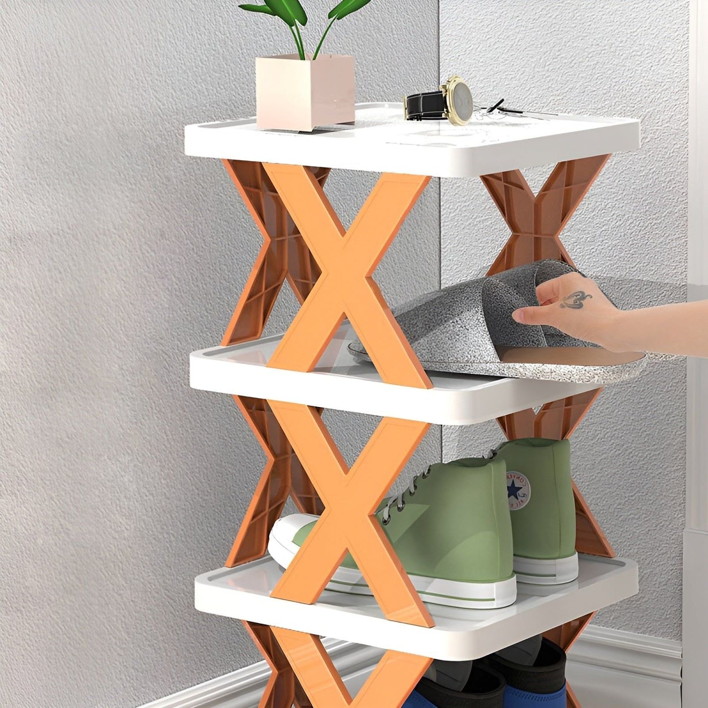 Râtelier à chaussures multifonctionnel et pliable - SpaceSaver