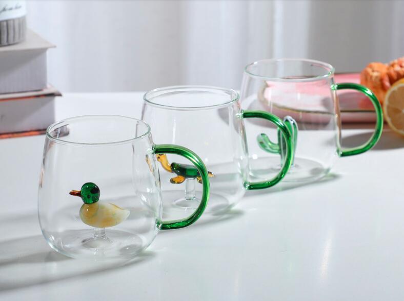 Farmland gobelet en verre 3D avec motif animal