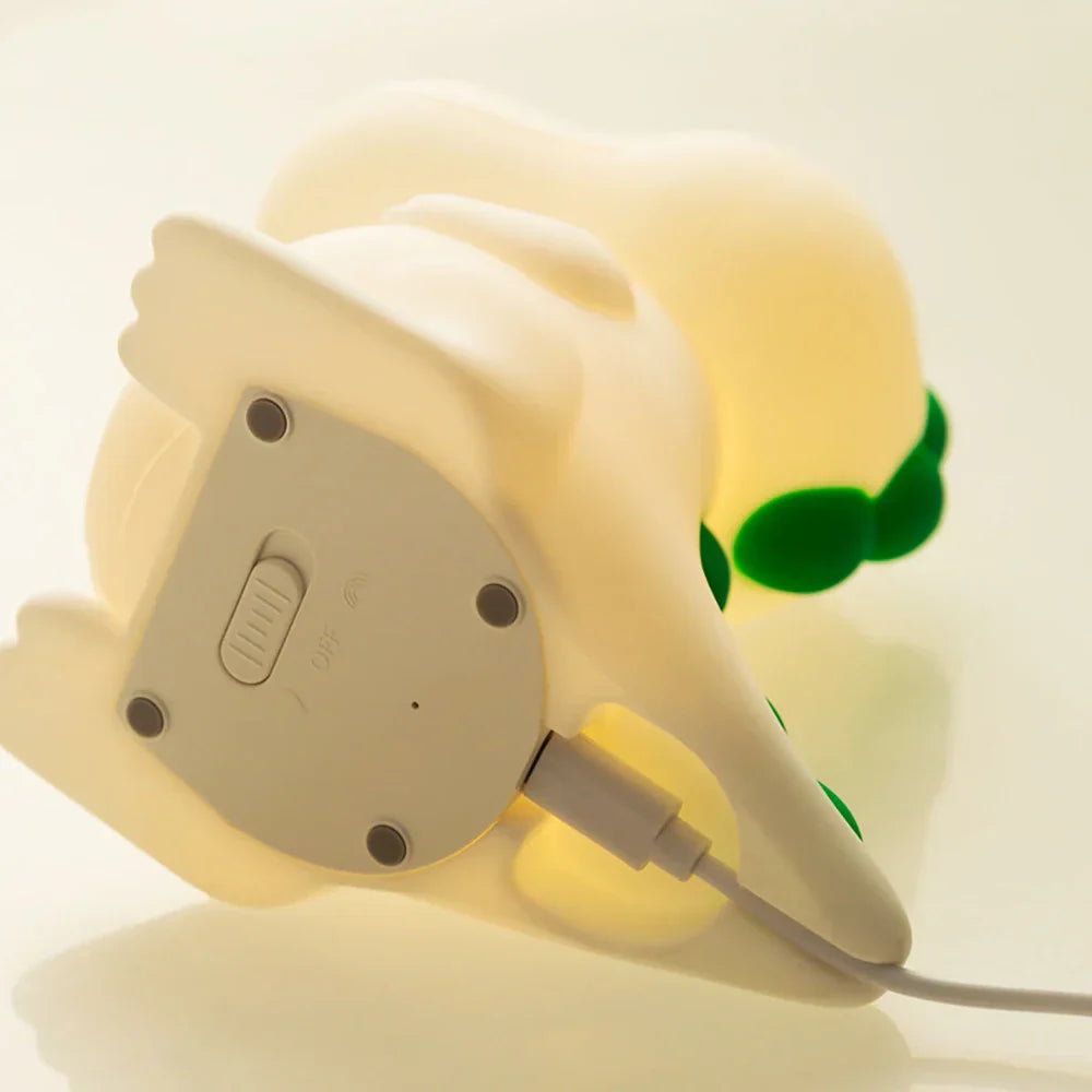 DinoLumi - Lampe de Nuit LED Rechargeable à 7 Couleurs