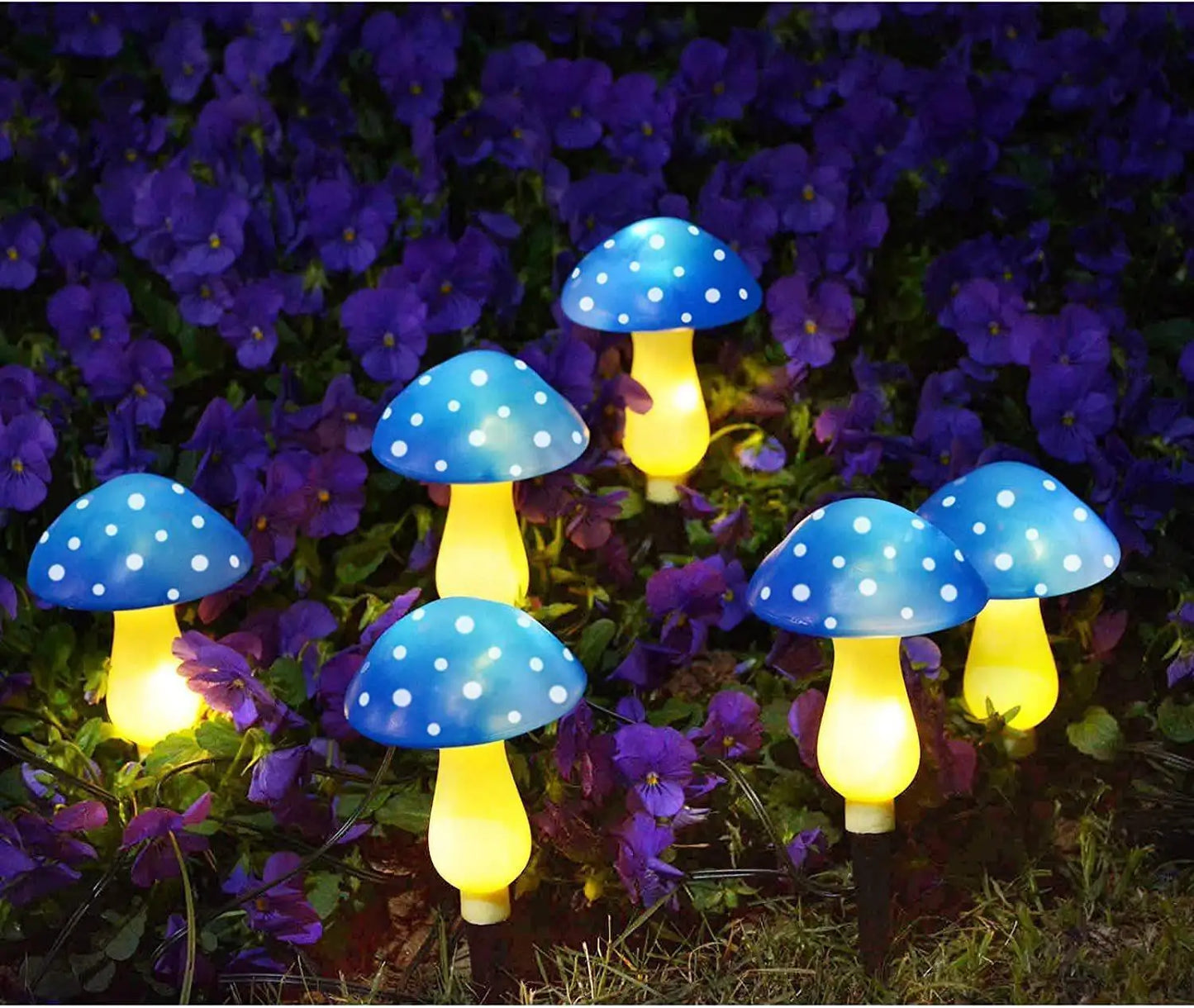 Floroux lampe de jardin LED | Lumière champignon solaire | Étanche et ambiance lumineuse | Décoration pour jardin et chemin