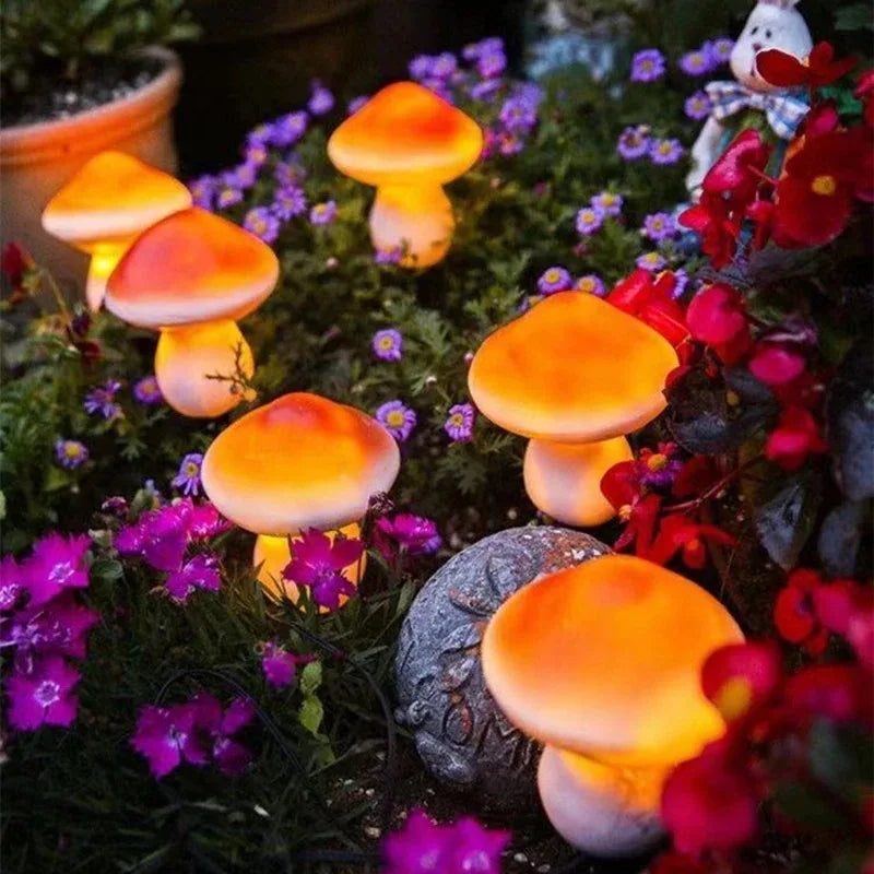Floroux lampe de jardin LED | Lumière champignon solaire | Étanche et ambiance lumineuse | Décoration pour jardin et chemin