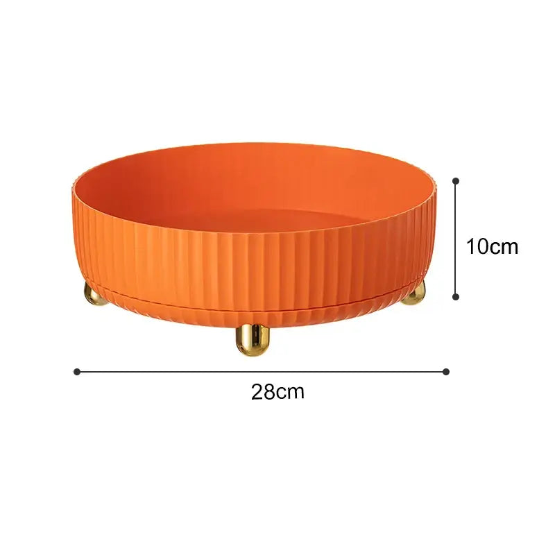 Designer coupe de fruits avec des accents dorés - Moderne et luxueux