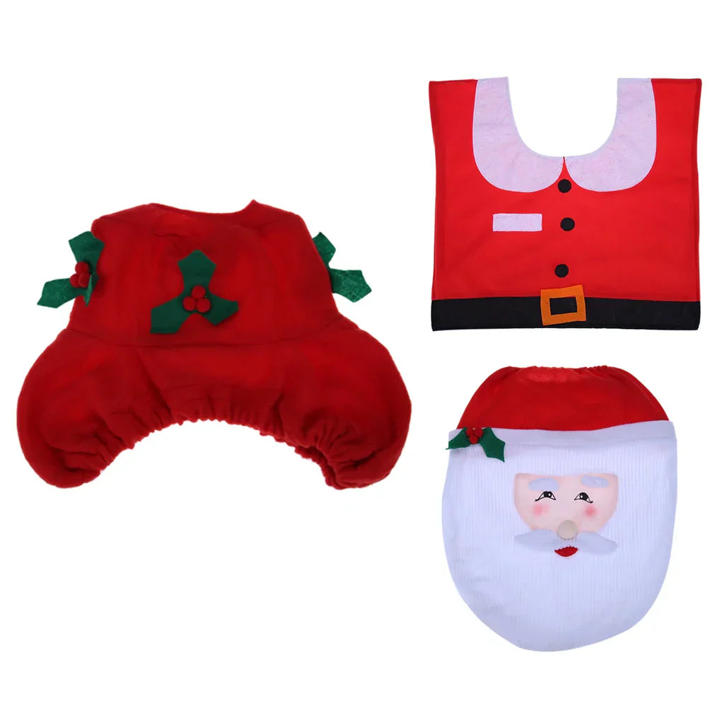 Floroux | Housse de siège de toilette avec motif de Noël