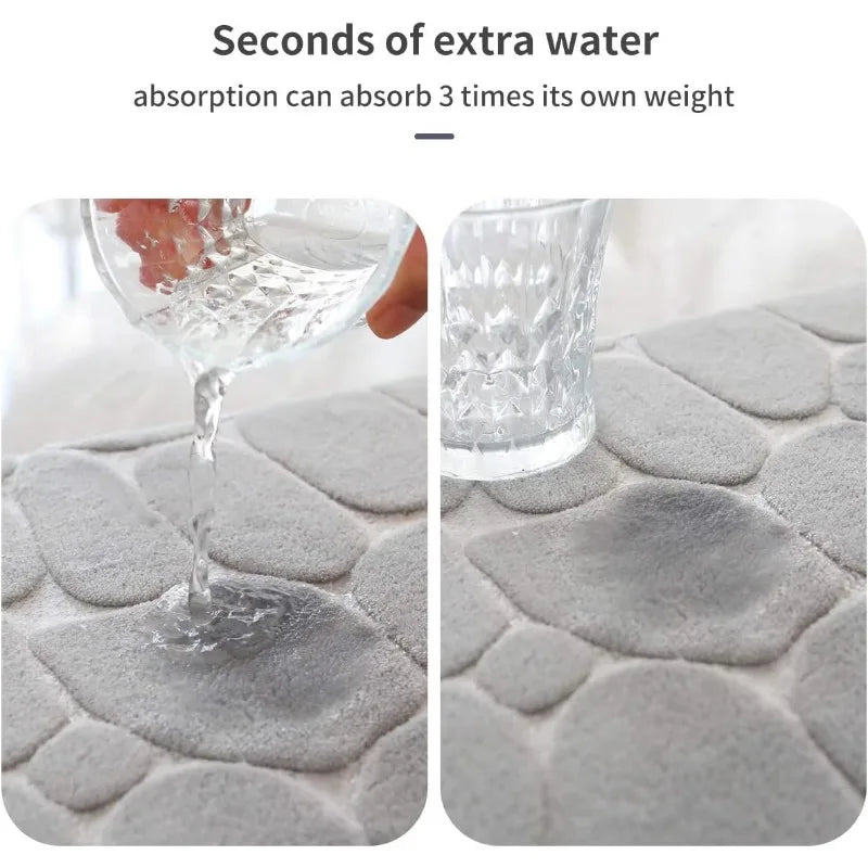 Tapis Mémoire Nuage - Tapis Antidérapant de Salle de Bain en Mousse à Mémoire