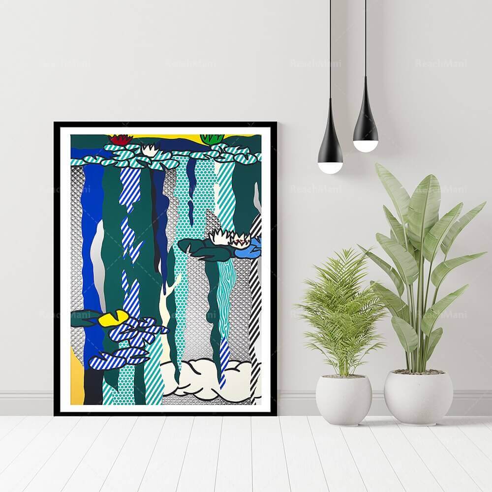 Affiche en toile en coton premium Pop Art de Lichtenstein
