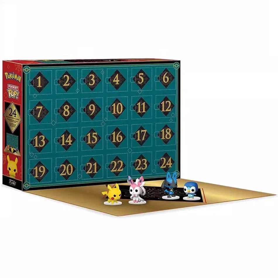 Calendrier de l'Avent Pokémon 2024 Boîte Surprise - Figurines Pikachu, Star Wars et Spider-Man pour Enfants