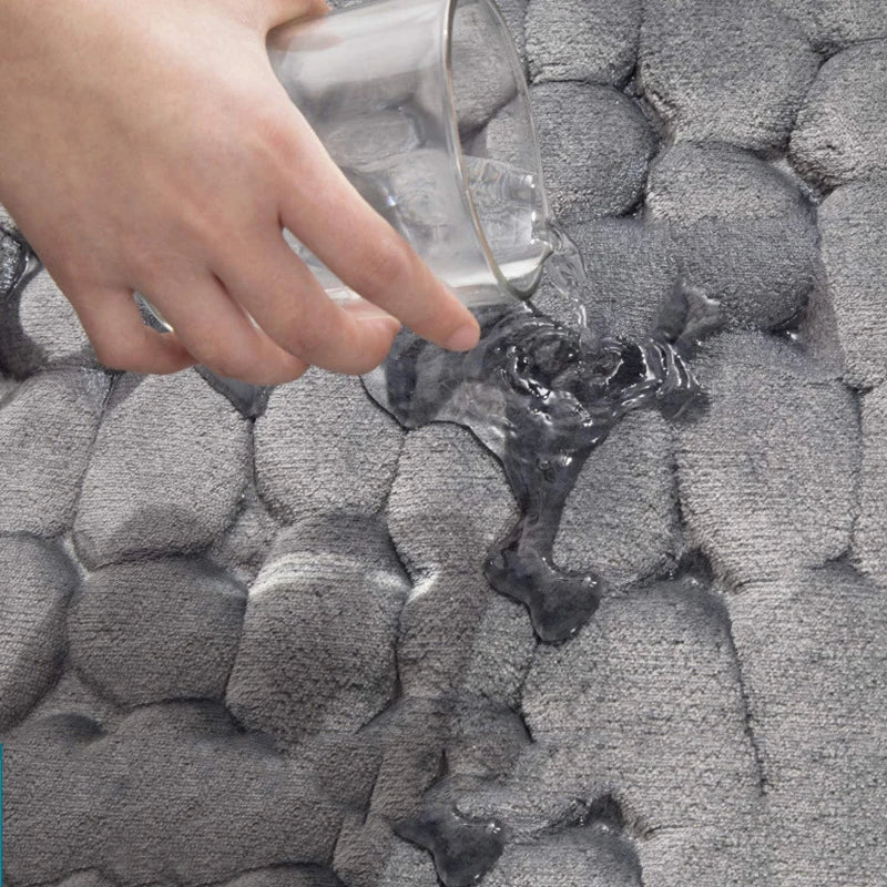 Tapis de bain antidérapant en 2 pièces